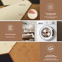 Modern Design Brown Beige Large Size Livingroom Carpet Non-slip Floor Mat Waterproof Area Rugs for Bedroom