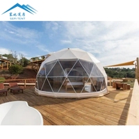 Personnalisé 2025 Nouvelle Eco Camping Dôme Tente Extérieure 6M-15M PVC Rond Toile Dôme Géodésique Tente