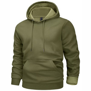 Sudaderas con Capucha de Moda, Última Tendencia, con Logotipo Personalizado, Precio Bajo, Secado Rápido, para Hombre, en Color Sólido - Product Image 1