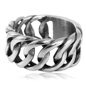 European And American Style <b>Titanium</b> Steel Hollow Woven <b>Ring</b> Unisex Party Jewelry Steel Gold - Product Image 3