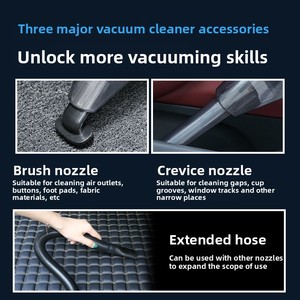 Wholesale Manufacturer Wholesale High Power <b>Portable</b> Handheld Car <b>Vacuum</b> Cleaner with 12V Powered Brush Motor - Product Image 5
