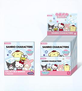 10 Box Wholesale Anime Jandoon Sanrios Characters Series Collector Badge Blind Box for Toys Gift Kids Mystery Collection Box - Product Image 1
