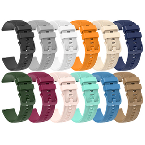Eraysun Nouveautés 20mm 22mm Bracelet de montre intelligent en silicone pour <span class=keywords><strong>Garmin</strong></span> Approach S40 Venu2S Bracelet de montre de remplacement adhésif - Product Image 1