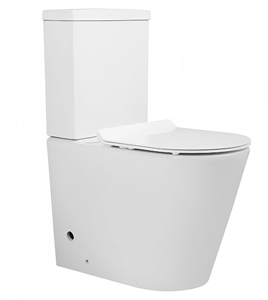 Nuovo moderno due pezzi <span class=keywords><strong>WC</strong></span> senza bordo con alta comoda altezza accessibile parete affrontato vicino accoppiato <span class=keywords><strong>WC</strong></span> Suite <span class=keywords><strong>per</strong></span> il bagno - Product Image 1