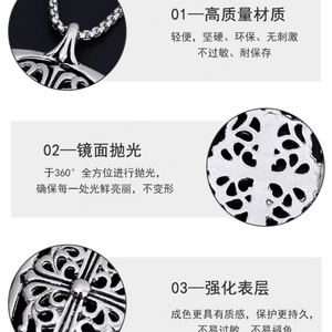 Fábrica de Joyería, Joyería al por Mayor para Mujer, Collares con Colgante Geométrico Cuadrado y Rectangular de Acero Inoxidable Chapado en Titanio - Product Image 6