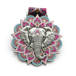 Personalizzato 3D sport animale placcato oro medaglia d'argento virtuale corsa di maratona di carnevale Fiesta sfida Finisher trofei - Product Image 6