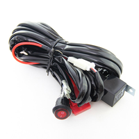 Kit de câblage 2,5 m 12 V 40 A avec relais et fusible pour barre lumineuse LED de voiture, éclairage de travail LED tout-terrain pour conduite automobile