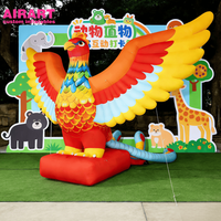 Modèle d'animal phénix gonflable pour la décoration de sites touristiques, modèle gonflable de phénix personnalisé pour les accessoires de scène