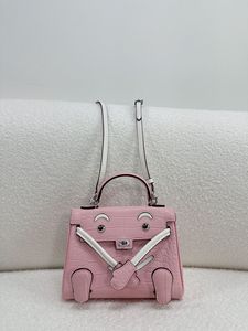 New Crocodile Grain Swift Leather Mini Crossbody Bag Y2K Cute Doll Shoulder <b>Purse</b> Luxury Genuine Cowhide Handbag for Women - Product Image 1