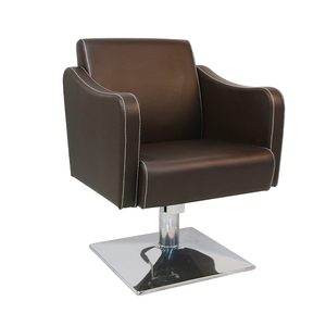 Silla de peluquero hidráulica de cuero sintético, PVC, color caqui - Product Image 2