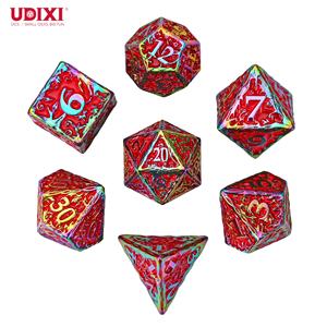 UDIXI Juego de dados de metal de alta calidad Juego de dados de metal Dados de juego Logotipo personalizado Dados Dnd para mazmorras y dragones - Product Image 2