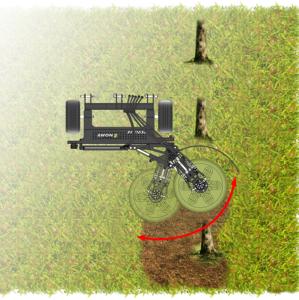 AWON FHD550 <span class=keywords><strong>Tracteur</strong></span> Broyeur Undertree Hydraulique Arbre Latéral Faucheuse À Disques Pour Vignobles Et Vergers - Product Image 2