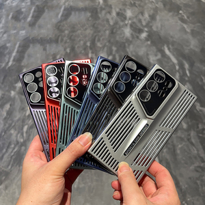 NOUVEAU Étui de téléphone antichoc en couleur unie givrée, dissipant la chaleur, pour <span class=keywords><strong>Samsung</strong></span> S24 Ultra Plus S22 S23 Ultra Plus, coque arrière blindée - Product Image 3