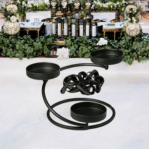 Candelabro de Tres Brazos, Hecho a Mano, de Metal Resistente al Calor, Centro de Mesa para Bodas, Decoración del Hogar, Producto de Moda - Product Image 3