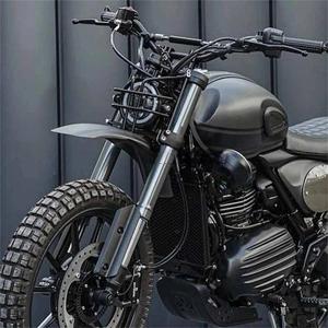 Pour <span class=keywords><strong>Triumph</strong></span> Scrambler 400X 2024 avant nez pont garde-boue roue avant haut garde-boue - Product Image 4