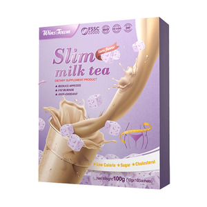 Wholesale <b>Slim</b> Milk <b>Tea</b> 100g Low Carb Dietary Supplement For Weight Management Slimming Coffee Four flavors of milk <b>tea</b> - Product Image 2