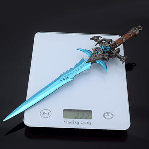 Réplica de Espada de Metal de 28 cm de Frostmourne de <span class=keywords><strong>Warcraft</strong></span>, Modelo de Arma del Rey Lich, Objeto Coleccionable, 222 g - Product Image 2