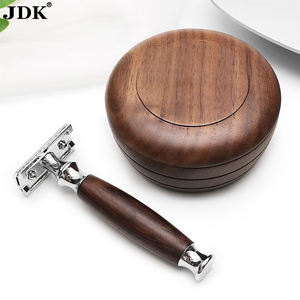 Maquinilla de afeitar con mango de madera rosa, herramientas de afeitar para el cuidado de la barba, doble filo, 1 ud., <span class=keywords><strong>precio</strong></span> de fábrica - Product Image 4