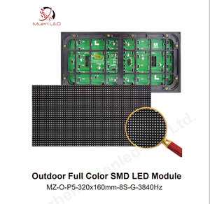 โมดูลจอแสดงผล LED กลางแจ้ง P5 ขนาด 320x160 มม. ป้ายดิจิทัลและจอแสดงผล โมดูล LED ความถี่รีเฟรชสูง 3840HZ - Product Image 2