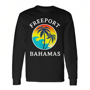 T-shirt à manches longues Freeport Bahamas Ensemble assorti pour les vacances en famille - Product Image 2