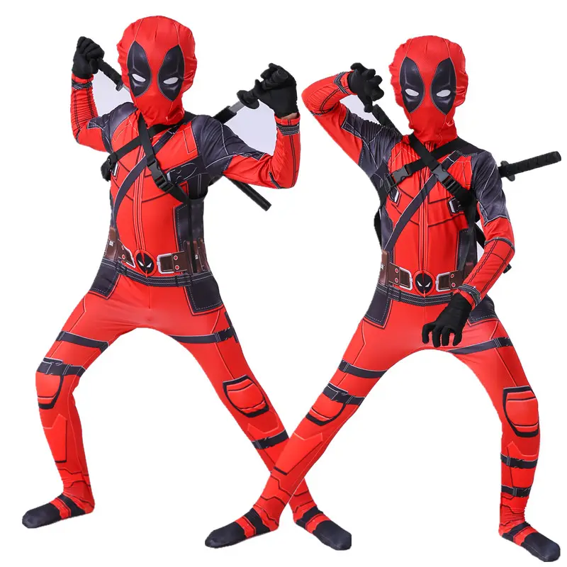 Produk Baru Berkualitas Tinggi Kostum Cosplay Anak Laki-laki Disfraz Spiderman Setelan Cosplay Zentai Halloween Cosplay Kostum Pahlawan Super Anak-anak