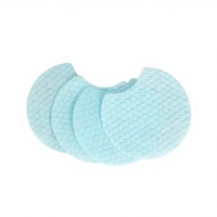 Lingettes démaquillantes réutilisables Meanlove Shanghai en coton semi-gel, fibres écologiques, véganes, 1 couche, motif fleur rose