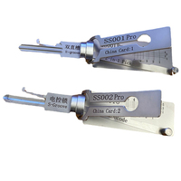 Herramienta de Cerrajería para Cerraduras Universales de Casa, Decodificador de Cerraduras 2 en 1, Lishi Major Speciality Blanco SS01 SS02 SC4 SC1 KW1