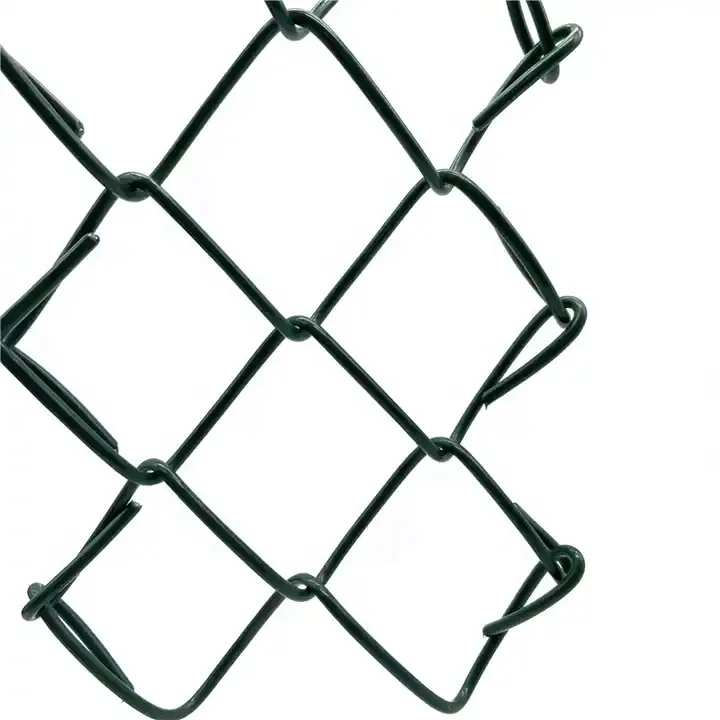 Ingrosso 8 piedi e 6 piedi con recinzione diamantata zincata a ciclone rete metallica rivestita in PVC verde