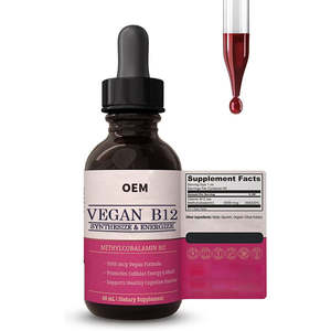 Gotas líquidas orales de vitamina B12 OEM compatibles con energía y metabolismo, soporte inmunológico para Uso en adultos - Product Image 3