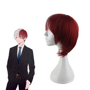 Perruque de <span class=keywords><strong>Cosplay</strong></span> synthétique My Hero Academia — noble, perruque Todoroki <span class=keywords><strong>Shoto</strong></span> Anime - Product Image 3