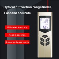 Télémètre laser numérique portable GUANGYAN de haute précision, en alliage d'aluminium, classé IP54, avec batterie Li-ion, 40 m