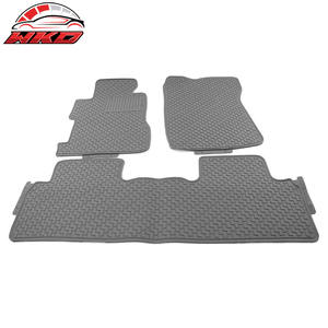 Alfombrillas de látex grises para todo clima, compatibles con Honda Civic 8ª generación 2006-2011, delanteras y traseras, estilo OEM, impermeables - Product Image 3