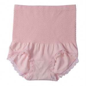 Yüksek kalite kadınlar yüksek bel karın kontrol külot seksi dantel iç çamaşırı - Product Image 5