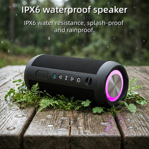 ลำโพงไร้สาย 20W กันน้ำ IPX6 ไฟ RGB TWS 5.3 ลำโพงแบบพกพาพร้อมไฟ LED  ลำโพงปาร์ตี้ - Product Image 6