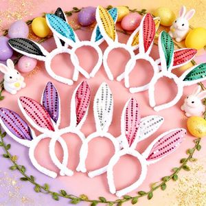 Plush Bunny Ears <b>Headband</b> Rabbit Ear Headdress Hair Clip Accessories Kids Girls Women Halloween Easter Party Supplies - Product Image 2