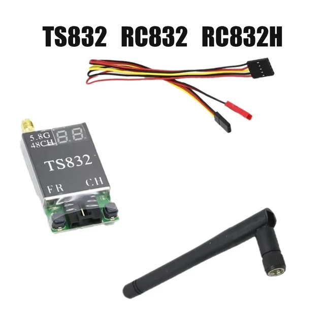 RC832 H 5.8G 600mW 48CH Receiver TS8 Audio Video Transmitter for Model Airplane FPV Drones Security System