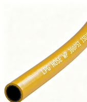 Tuyau en caoutchouc orange industriel flexible, léger, haute pression 300 PSI, résistant au feu, pour gaz GPL
