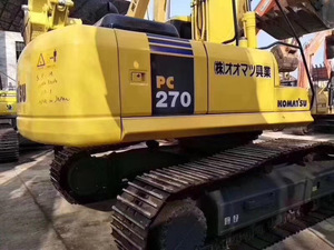 Excavadoras KOMATSU usadas PC270 a la venta Japón Original PC 270 Buen estado Excavadora sobre orugas de segunda mano - Product Image 2
