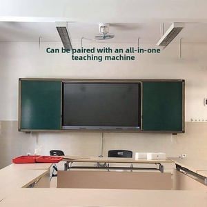 Pizarra Móvil Fuhuitong N002 Personalizada para Aula Escolar, de 86/75/65 Pulgadas, con Marco de Aleación de Aluminio, Montada en la Pared, Verde y Blanca - Product Image 5