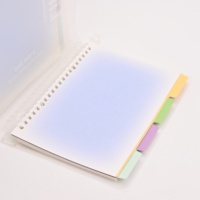 Vente en gros de papeterie transparente imperméable, agenda, planificateur, classeur en plastique, classeur A5 B5, carnet pour étudiants