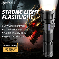 Linterna de Aleación de Aluminio de Alta Potencia con Zoom Láser, Alto Lumen, Largo Alcance, para Camping, Emergencias, Patrullaje Nocturno y Senderismo