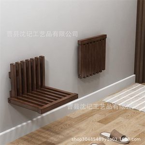 Memory Wooden Folding <b>Shoe</b> Bench <b>Wall</b> Mounted For Entryway Bathroom Foldable <b>Shoe</b> <b>Rack</b> - Product Image 1