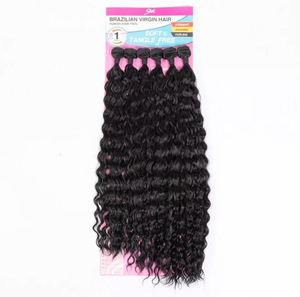 Bán Buôn 6Pcs Tổng Hợp Tóc Dệt Màu Đen Nhiệt Độ Cao 260G Bó Chịu Nhiệt Sợi Brazil Sóng Phần Mở Rộng Tóc - Product Image 2