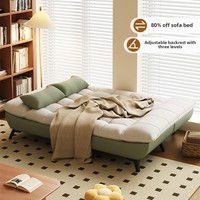 Canapé-lit convertible coulissant avec mécanisme mural pliant durable rembourrage en tissu pour meubles de salon de chambre à coucher