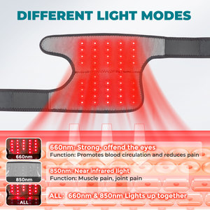 Alat Pijat 3-in-1 untuk Bahu, Siku, Lutut, Kaki & Tungkai dengan Terapi Cahaya Merah 660nm/850nm dan Bantalan Pemanas - Product Image 2