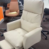 bureau ergonomique avec chaise d'ordinateur de travail ergonomique en maille pivotante en cuir pour salle de réunion