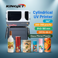 Nouvelle imprimante UV multi-stations haute performance pour cylindres, machine d'impression rotative automatique pour bouteilles, multicolore sans bordure