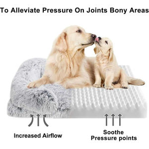 Ortho pä disches Hunde bett für große Hunde Flauschiges großes Hunde bett mit abnehmbarer wasch barer Abdeckung Rutsch festes Schlafs ofa aus Schaumstoff - Product Image 2