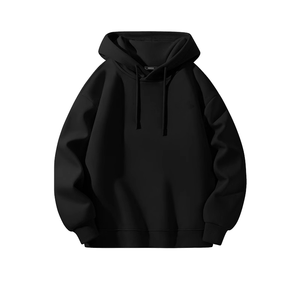 Sudadera con Capucha de Punto Grueso Casual Unisex, Corte Regular, con Bolsillo, Color Sólido, Invierno, Algodón, Forro Polar, Impresión 3D en Relieve, Venta al por Mayor - Product Image 1