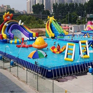 Piscina Infantil Resistente Keyubo de 7.3*3.6*1.5m - Piscina de Juego <span class=keywords><strong>con</strong></span> Marco de PVC, Ideal para Escuelas y Resorts - Product Image 1